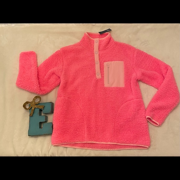 crown & ivy Tops - Crown and Ivy Sherpa Pullover NWT!!